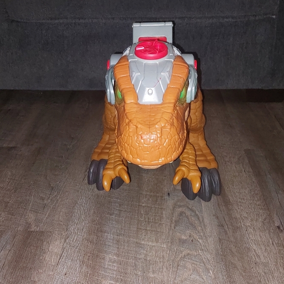 Fisher Price Jurassic World T-Rex Dinosaur Large 34” 2018 Lights Motion WORKS - Picture 5 of 10